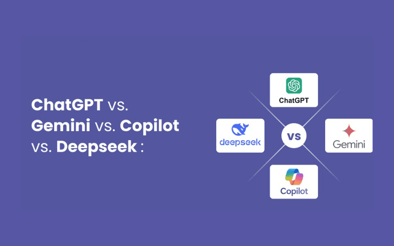 DeepSeek vs ChatGPT vs Google Gemini vs GitHub Co-pilot 1 DeepSeek vs ChatGPT