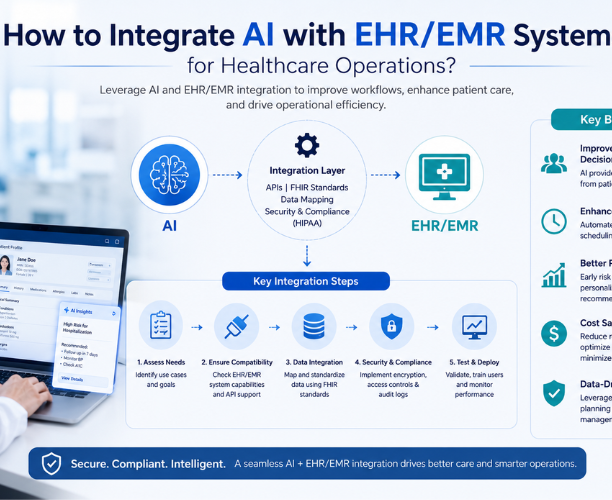 How to Integrate AI with EHR Systems for healthcare operations How to Integrate AI with EHR Systems for healthcare operations