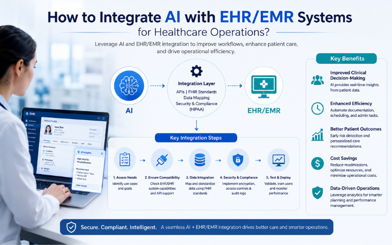How to Integrate AI with EHR Systems for healthcare operations How to Integrate AI with EHR Systems for healthcare operations